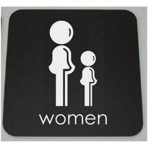 トイレマーク　黒色プレート　男女2枚組　10cmトイレマーク　トイレのプレート｜yamato-design｜03