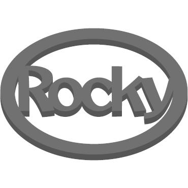 ダイハツロッキーエンブレム 楕円面型 黒５粍 自動車-エンブレム-車、バイク、自転車