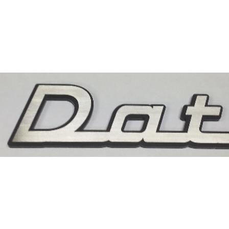ダットサンエンブレム260 縁付き 260mmx40mm ステンレス