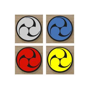 左三つ巴 家紋エンブレム 5cm : ヤマトデザインヤフー店 - 通販