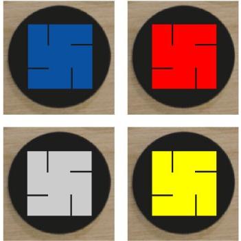 家紋エンブレム5cm 【右卍】「金色家紋エンブレム・銀色家紋エンブレム」1〜3営業日で発送 : ヤマトデザインヤフー店 - 通販 ...
