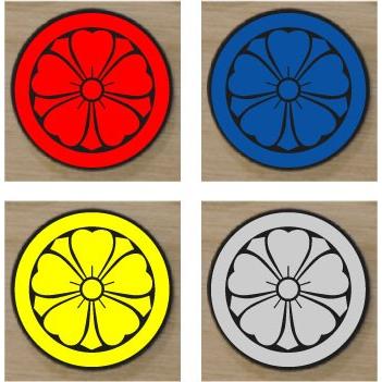 影桜　金焼物　家紋 影桜 金焼物 家紋