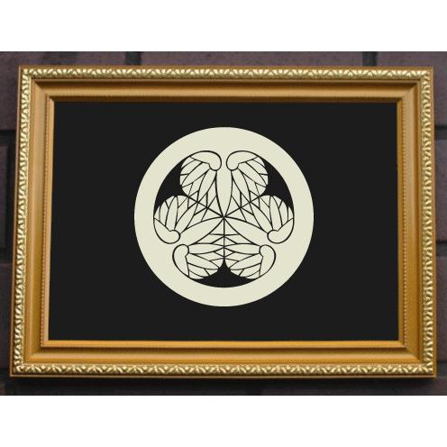 金色額入り家紋【徳川葵】 : ヤマトデザインヤフー店 - 通販 - Yahoo