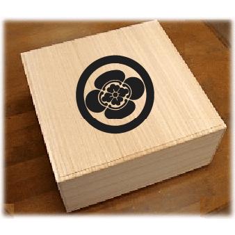 家紋シール20cm 【六本桜】「金色家紋シール・銀色家紋