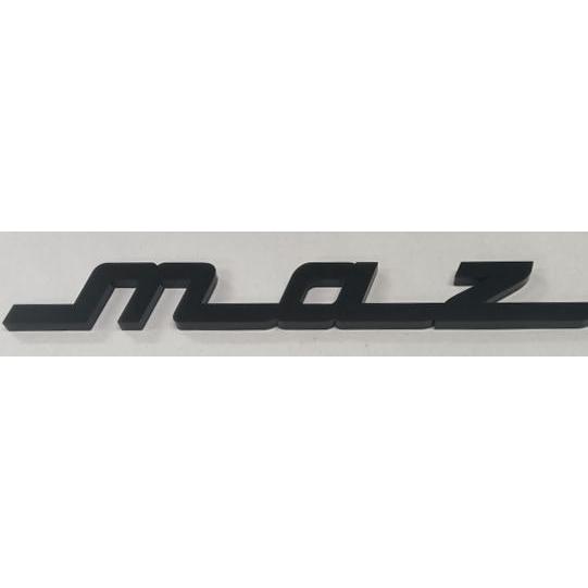 MAZDAエンブレム 350mmx41mm アクリル艶消し黒色5mm厚 : ヤマト