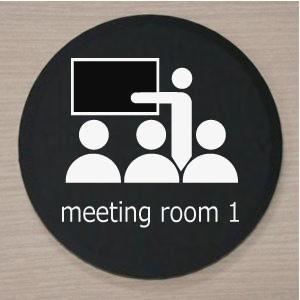 室名札 室名プレート アクリル黒色丸型１５ｃｍ Meeting Room1 Picmaru Black150 39 ヤマトデザインヤフー店 通販 Yahoo ショッピング