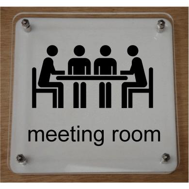 室名札 室名イラストｗ式プレート15cmx15cm 立体的な室名プレート