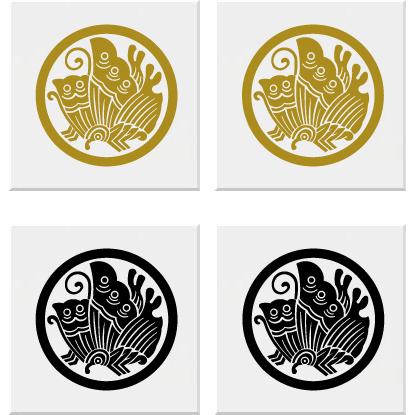 丸に揚羽蝶 家紋シール 15cm ２枚入り Seal2 150 39 ヤマトデザインヤフー店 通販 Yahoo ショッピング