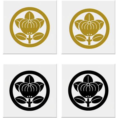 丸に久世橘 家紋シール 7cm 2枚入り : ヤマトデザインヤフー店 - 通販