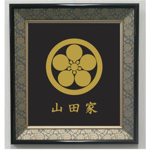 丸に加賀梅鉢 色紙額入り家紋 : ヤマトデザインヤフー店 - 通販