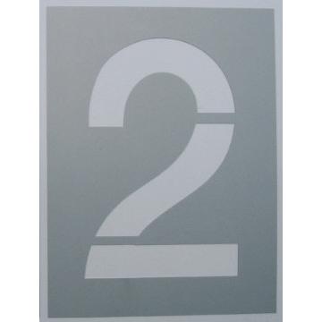 吹き付け板　刷り込み板　ステンシル　駐車場番号　数字ステンシル　数字吹き付け板　安価な吹き付け【駐車場番号】吹付け板（大）【2】｜yamato-design