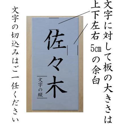 会社名吹き付け板（刷り込み板）　5文字縦型　文字は自由です　文字サイズ縦100mm　漢字・カナ　楷書体　ステンシル　刷り込み板　_10