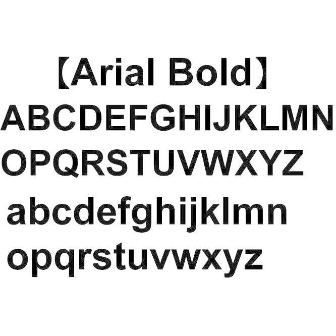 切り文字　表札　戸建て表札　ステンレス艶消し黒色４ｍｍ厚　書体【Arial Bold】｜yamato-design｜02