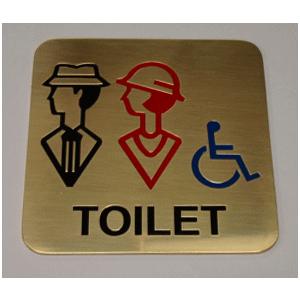 格安即決 高級エッチングトイレプレート 真鍮製 男女車椅子ｔｏｉｌｅｔ 偉大な Bajawinescabo Com