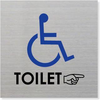 トイレプレート おしゃれ ステンレス製 10cm トイレマーク トイレプレート Opbvrrq7to E Avisa No