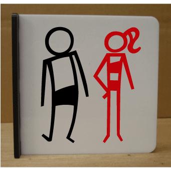 トイレマーク トイレプレート 突き出し型 両面印字 トイレマーク イラストおしゃれ 取り付け簡単 両面テープ付き Tot96 ヤマトデザインヤフー店 通販 Yahoo ショッピング