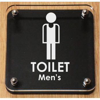 トイレマークプレート 100x100mm アクリルw式プレート おしゃれなトイレマーク 黒色トイレプレート Tow Black100 0 ヤマトデザインヤフー店 通販 Yahoo ショッピング