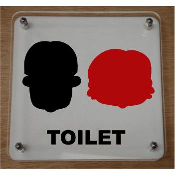トイレマーク トイレプレート アクリルw式２００ｍｍ おしゃれなトイレマーク 立体的なトイレプレート