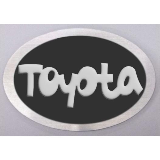 トヨタエンブレム 楕円型12 HL−黒 : ヤマトデザインヤフー店 - 通販 