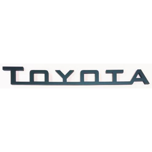 TOYOTAエンブレム 264mmx31mm アクリル艶消し黒色5mm厚 : ヤマト