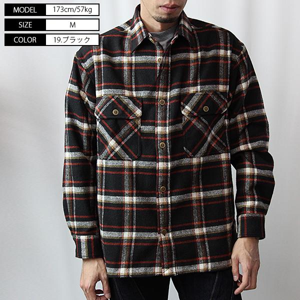 バーンズ シャツ BARNS シャツ チェックシャツ BIG CHECK SHIRTS BR-21414｜yamato-jeans｜02