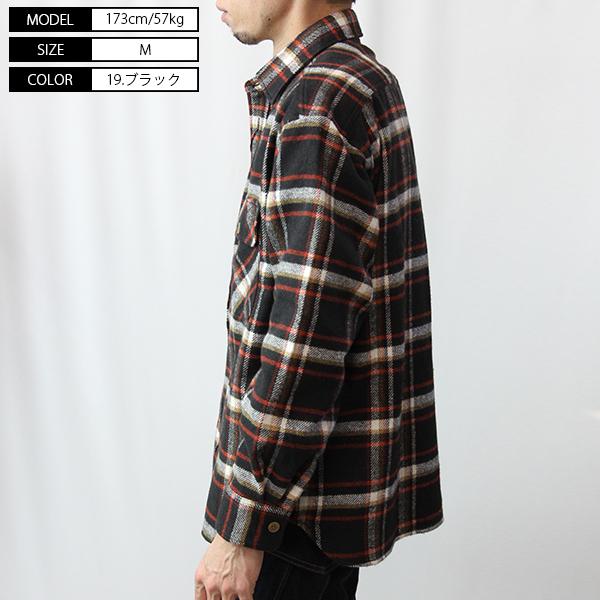 バーンズ シャツ BARNS シャツ チェックシャツ BIG CHECK SHIRTS BR-21414｜yamato-jeans｜03