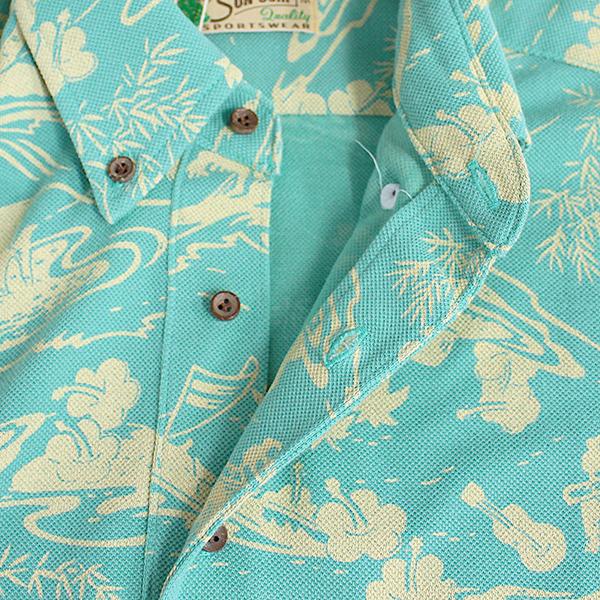 SUN SURF サンサーフ メンズ ポロシャツ 半袖 THE HISTORY OF HAWAII
