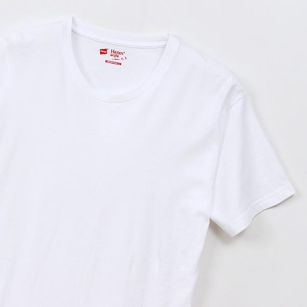 Hanes Tシャツ ヘインズ Tシャツ ホワイト ブラック 5.3oz ジャパンフィット 2枚組 Japan Fit Vネック インナー パックT 白 H5320｜yamato-jeans｜11