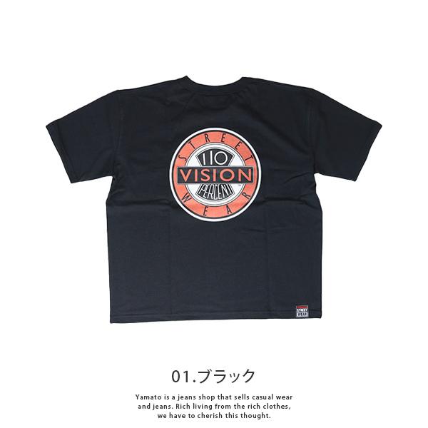 VISION キッズ VISION STREET WEAR キッズ ジュニア Tシャツ 半袖 VINTAGE　ロゴT ビンテージ ヴィンテージ 2505602｜yamato-jeans｜04