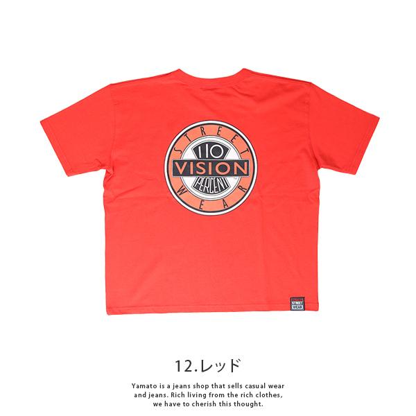 VISION キッズ VISION STREET WEAR キッズ ジュニア Tシャツ 半袖 VINTAGE　ロゴT ビンテージ ヴィンテージ 2505602｜yamato-jeans｜06