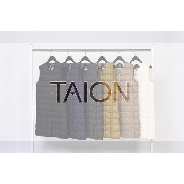 TAION タイオン ダウン ベスト Vネック ロング 防寒 アウター インナー TAION-W001-LONG｜yamato-jeans｜14