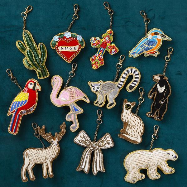 クロネコゆうパケット可 東京かんかん キーホルダー 刺繍 ザリ クロネコゆうパケット可 東京かんかん キーホルダー 刺繍 ザリ