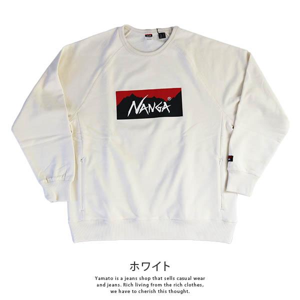 NANGA ナンガ メンズ 長袖 スウェット ECO HYBRID BOX LOGO SWEAT NW2311-1F201 0329｜yamato-jeans｜02