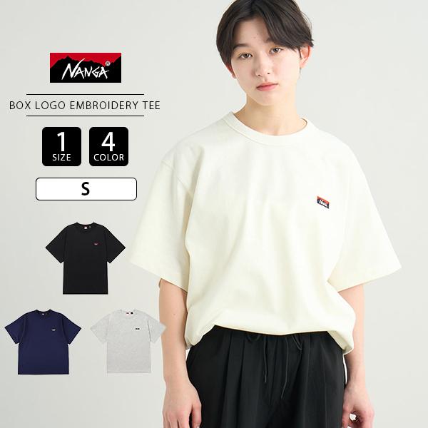 NANGA（ナンガ） Tシャツ 半袖 無地 ワンポイント ECO HYBRID BOX LOGO