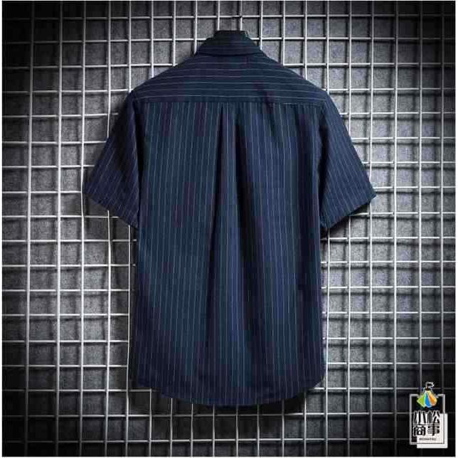 カジュアルシャツメンズボタンダウンシャツ半袖シャツ半袖ストライプシャツビジネス夏30代40代50代紳士服大きいサイズ夏物｜yamato-store-y｜06