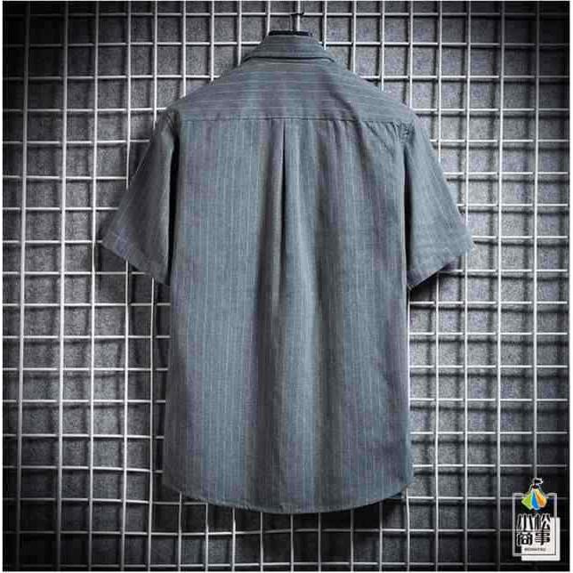カジュアルシャツメンズボタンダウンシャツ半袖シャツ半袖ストライプシャツビジネス夏30代40代50代紳士服大きいサイズ夏物｜yamato-store-y｜08