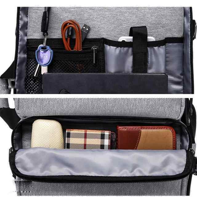リュックサック多機能デイパックバックパックビジネスメンズバッグ紳士用男性用通学旅行出張書類鞄かばん　16インチ3WAY仕様｜yamato-store-y｜06