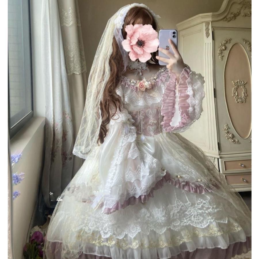 夏/新発/数量限定/Lolita系 エリザベスの宴会/ワンピース OP ドレス 