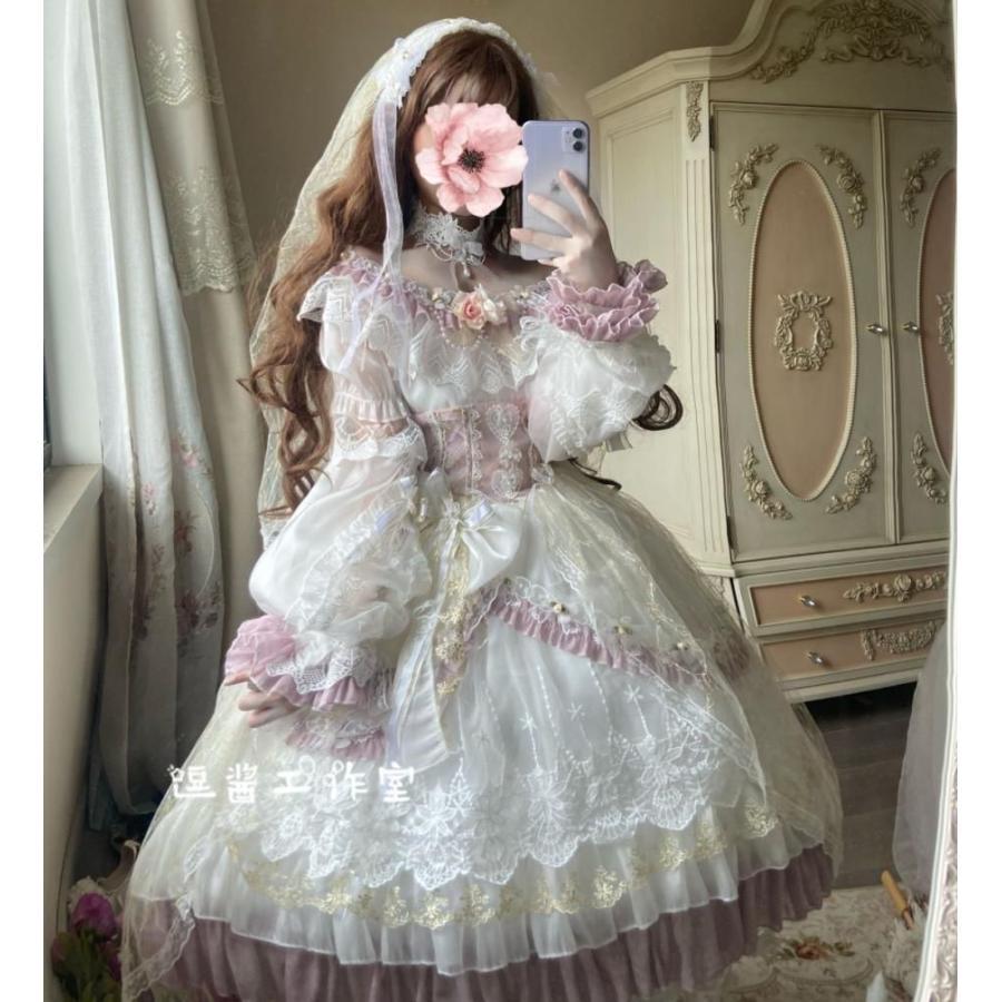 夏/新発/数量限定/Lolita系 エリザベスの宴会/ワンピース OP ドレス 