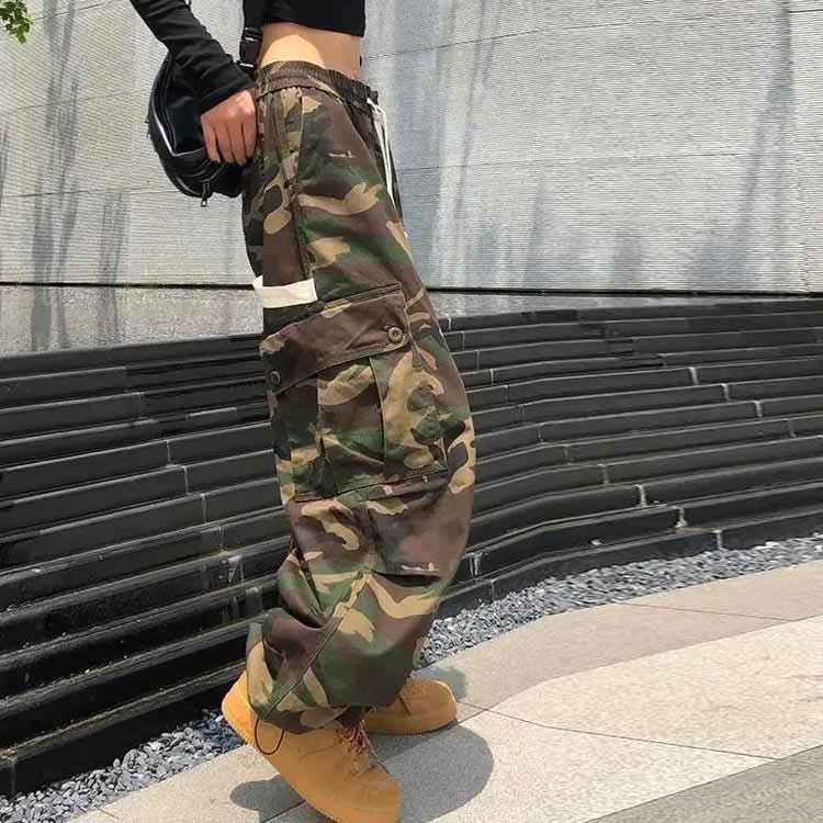 カーゴパンツ カモフラージュ柄 おしゃれ ストリート ロングパンツ レディース ストレートパンツ 迷彩パンツ ダンスパンツ ワイドパンツ ゆったり ダ カーゴパンツ カモフラージュ柄 おしゃれ ストリート ロングパンツ レディース ストレートパンツ 迷彩パンツ ダンスパンツ ワイドパンツ ゆったり ダ