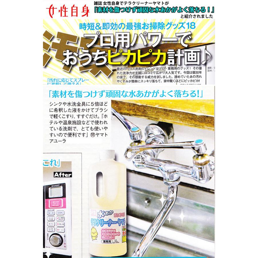 業務用水垢洗浄剤 テラクリーナーヤマトEX 水垢落とし 洗剤 水あか 取り 水垢 クリーナー 初回注文限定お試し価格＋返金保証 |  | 18