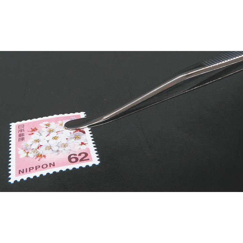 先端カーブ型 切手用ピンセット リンドナー|yamatobunko|02