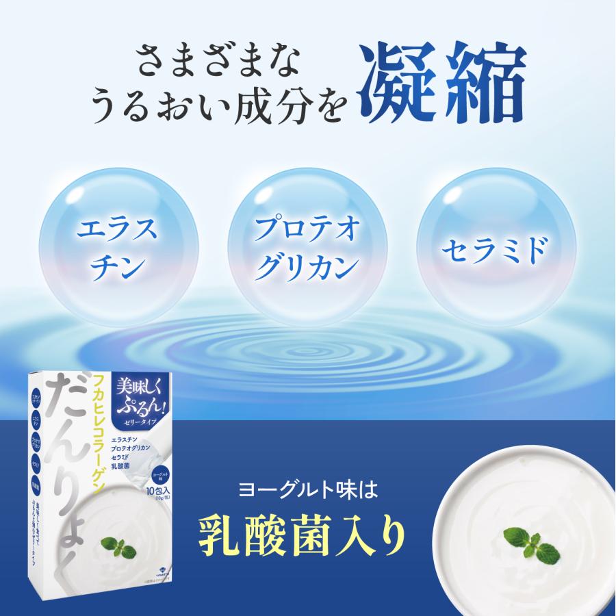 だんりょく 【ふかひれコラーゲンゼリー】コラーゲンサプリメント！2023年2月1日発売！乳酸菌入りヨーグルト味【送料無料】　10本入り｜yamatohiroba｜06