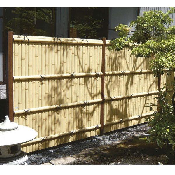 超激安 フェンス 目隠し 人工竹垣 Gユニット7型 みす垣 基本セット H10 丸竹 燻 仕様 送料無料 グローベン 竹 フェンス 高級感 Nicmosul Org