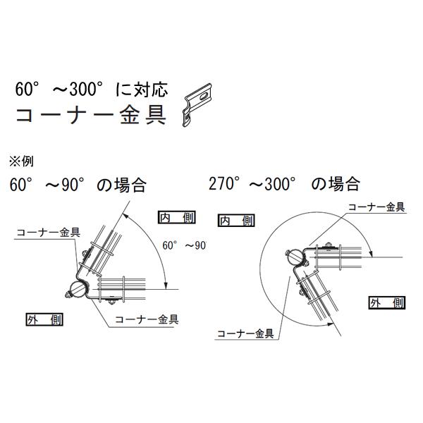 ○日本正規品○ 境界 プロメッシュフェンス1型専用 H1800用 四国化成 1組 コーナー部品セット 金物、部品 ○日本正規品○ 境界 プロメッシュフェンス1型専用 H1800用 四国化成 1組 コーナー部品セット 金物、部品