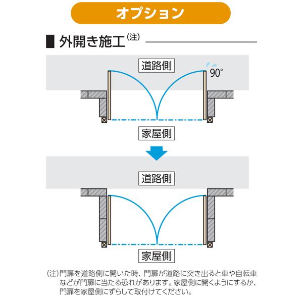 アルミ鋳物　トラディシオン 門扉 7型 両開き親子 門柱セット 04・08-20 （扉寸法400・800×2000mm）｜yamatojyu-ken｜07