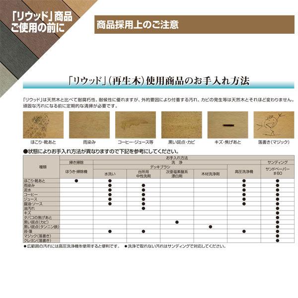 樹脂 人工木 リウッドデッキ200 Tタイプ1間6尺 基本3点セット  （ ルシアスデッキフェンスB01型 T80 + ステップ）｜yamatojyu-ken｜15