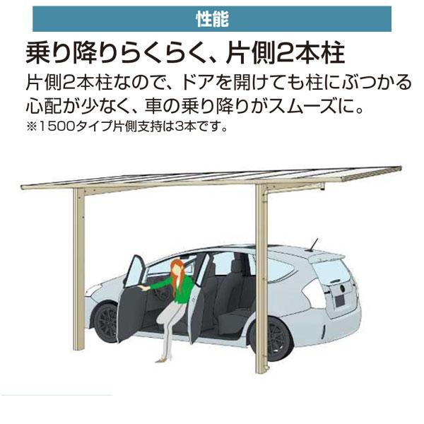 カーポート 3台用 　ＹＫＫ ＡＰ　エフルージュFIRST　600タイプ　3台用 51-78M　H25　単体セット　屋根材ポリカ 地域限定　送料無料｜yamatojyu-ken｜08