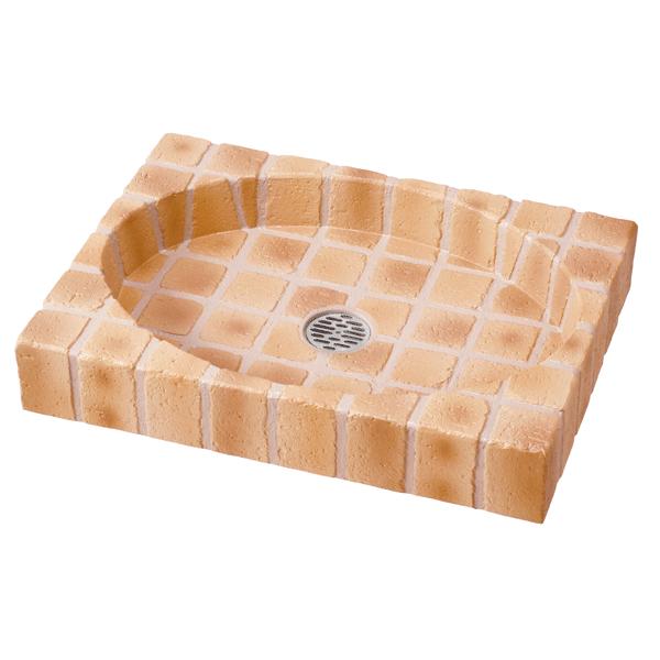 水受け 立水栓用　シャワープレイスパン　オーバルタイプ W678 ペット用 ガーデンシンク