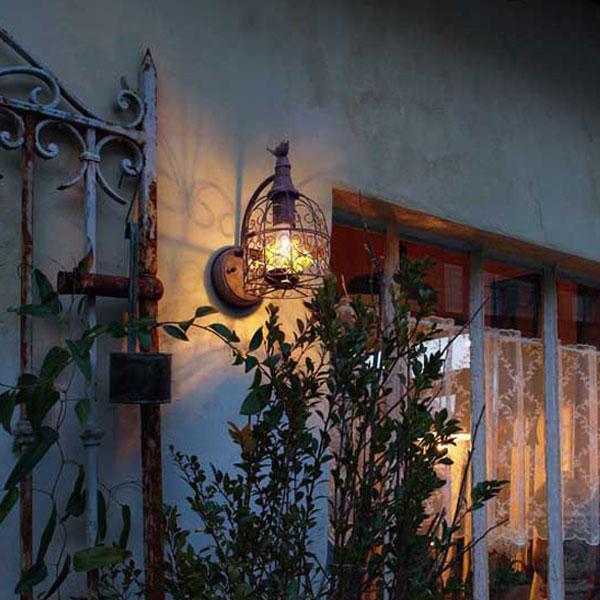 送料無料 ガーデンライト 鳥かご風 門灯 ＬＥＤ エクステリア 照明 